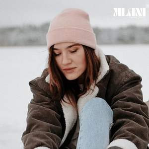 Gorro de Punto Rosa Bebé de Alta Calidad, Marca Jilani, para Hombre y Mujer, con Logotipo Bordado Personalizado, Diseño a Cuadros, para Otoño e Invierno - Product Image 3