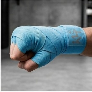 ที่รัดข้อมือ KT ทำจากนีโอพรีน สีฟ้า ปรับได้ ปิดด้วยแม่เหล็ก ป้องกันอย่างมืออาชีพ กันลื่น สำหรับยกน้ำหนัก - Product Image 6