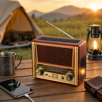 RAISENG R-1826BT R-1828BT R-1829BT Radio Retro AM FM SW 3 Band Portabel Radio Isi Ulang Speaker Audio Rumah