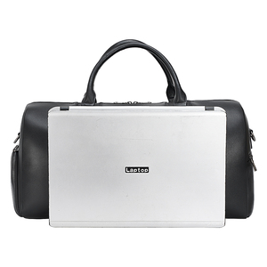 Leather <b>Weekender</b> <b>Bag</b> With Shoe Compartment Zipper Closure <b>Travel</b> <b>Weekender</b> <b>Bag</b> Black <b>Weekender</b> <b>Bag</b> <b>Travel</b> <b>Weekender</b> <b>Bag</b> - Product Image 2