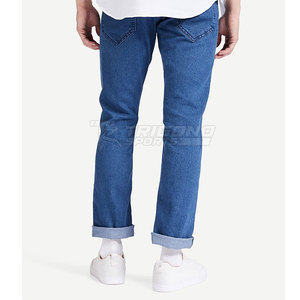 Pantalones Vaqueros de Hombre, Estilo Moderno, para Uso en Exteriores, Más Vendidos, Corte Recto, Cintura Media, 100% Algodón, Color Sólido, Alta Calidad - Product Image 2