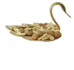 Luxury Metal Dry Fruit Bowl Snack Serving Dish Decorative Table Centerpiece Wedding Party Home Use - Product Image 1