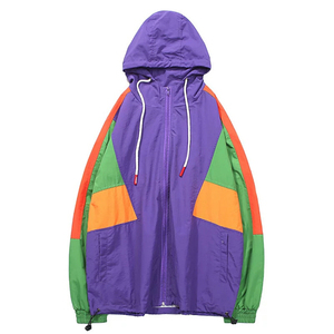 Chaqueta Cortavientos Impermeable para Hombre, Estilo Clásico, Otoñal, Ecológica, Antibacteriana, Transpirable, de Secado Rápido, con Bloques de Color - Product Image 1