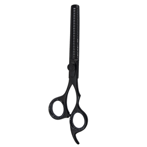 Hair Thinning Texturizing <b>Shears</b> 6.5 Inch Black Stainless Steel Barber Scissors Professional Salon Hair Cutting Grooming <b>Tool</b> - Product Image 3