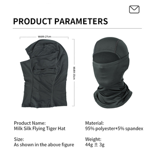 Cagoule d'été légère à séchage rapide et respirante pour cyclisme, protection solaire UV, masque facial pour sports de plein air et course à pied - Product Image 2