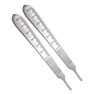 Règle chirurgicale manuelle en acier inoxydable avec poignée de scalpel et échelle de mesure, pour utilisation en salle d'opération, instrument de classe I certifié CE - Product Image 6
