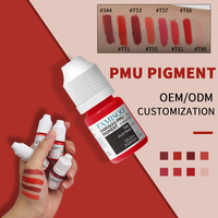 Encre liquide semi-permanente NUOJO ODM PMU pour lèvres et tatouages, organique, végane, non toxique, 5 ml, micro-pigment, étiquette privée personnalisée