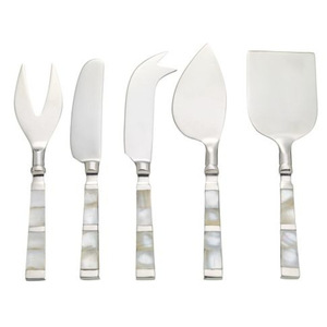 Cuchillo de Queso de Lujo con Incrustaciones de Nácar, Chapado en Oro, de Acero Inoxidable, Cortador y Esparcidor de Queso, Accesorios para Tabla de Charcutería - Product Image 5