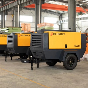 250 CFM Máy nén khí di động duy nhất Vít Máy nén khí towable điều khiển 8bar di động DIESEL Máy nén khí - Product Image 6