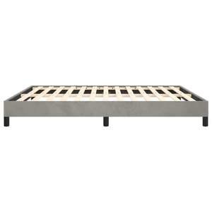 Cadre de lit en velours gris clair California King sans matelas, produit rembourré - Product Image 6