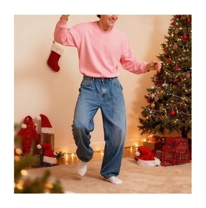Men's Stylish Long Sleeve Sweatshirt New Collection Solid Color Comfortable Plus Size Waterproof Neck Shoulder Slope Bangladesh - Product Image 4