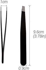 Eyebrow Tweezer Flat Tip Eyelash Extension Tweezers Stainless Steel Brow Hair Remove Trimming Clips <b>Makeup</b> <b>Tools</b> - Product Image 3