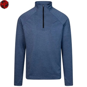 Sweat à capuche zippé 1/4 personnalisé avec logo de haute qualité, unisexe, polyester/coton, respirant, anti-UV, séchage rapide, performance sportive - Product Image 4