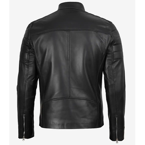 2026 OEM Top Trending Genuine Black Cowhide Leather <b>Jacket</b> For Men's High Quality Low MOQ Plus Size Winter Fashion <b>Heated</b> <b>Jacket</b> - Product Image 2