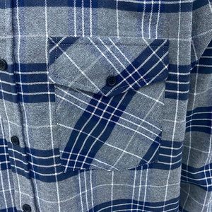 Camisa de Franela para Hombre, Cuello Alto, Logotipo Personalizado, Ecológica, Antiarrugas, Manga Larga, Precio al por Mayor, Nuevo Diseño, Tendencia Actual - Product Image 6