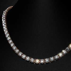 Collier tennis en diamant de laboratoire, vente en gros, VVS1, couleur D, argent 925, 2mm à 6mm, colliers entièrement sertis, taille brillant rond, fournisseur - Product Image 2