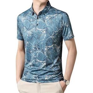 T-shirt de golf en jersey tricoté pour homme, personnalisé, léger, en tissu mélangé polyester et élasthanne, extensible, respirant, imprimé - Product Image 3