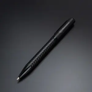 Excelentes Regalos Ejecutivos Duraderos, Bolígrafos Promocionales de Metal Negro con Diseño de Espiral en el Cuerpo - Product Image 4