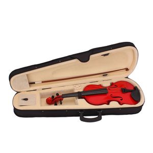 Nuovo Set Violino Acustico 4/4 con Custodia, Arco e Resina in Colore Rosso - Product Image 2