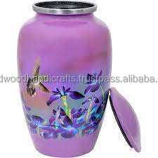 Urnes funéraires décoratives en laiton pour cendres adultes Urnes faites à la main pour urnes décoratives pour hommes et femmes Urnes funéraires - Product Image 1
