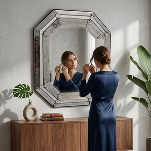 Vintage Venetian Baroque Wall <b>Mirror</b> | Classic Ornate Carved Frame Decorative Accent <b>Mirror</b> for Luxury Home & Hallway Interior - Product Image 5