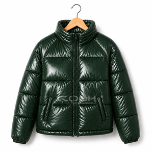 Cosh International Unisex Casual Quilted Puffer Jacket Warm Winter Down Style <b>Coat</b> with Zipper Closure Jacket - Product Image 4