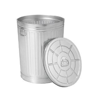 Contenedor de Basura Galvanizado de Alta Venta, Diseño Creativo, Hecho a Mano, Tamaño Grande, Estilo Vintage, Ecológico, con Tapa con Patrón de Animales, Forma Personalizada - Product Image 1