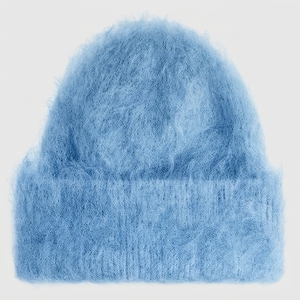Gorros de Punto Acrílicos de Alta Calidad al por Mayor, Mezcla de Mohair, Lisos, con Puño, Personalizables, Cálidos para Invierno - Product Image 4