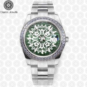 Reloj de Lujo Charm_Jewells de Acero Inoxidable con Caja Redonda de 36 mm, Cuarzo Analógico, Bisel con Diamantes, Moda Femenina - Product Image 5