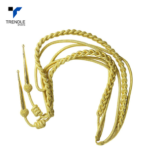 Cordón Decorativo de Alta Calidad, Tipo Aiguillette, para Uniformes Ceremoniales, con Diseño de Toro Dorado, Personalizable en Varios Colores - Product Image 1
