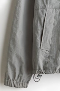 Men's Gray Windproof <b>Racer</b> <b>Jacket</b> With Zipper Closure Casual Style Polyester Material Autumn Wear - Product Image 4