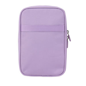 Estuche de Lápices con Cierre de Nailon Morado SENDA para Uso Escolar y de Oficina, con Parche de Oso, Tamaño A5, Bolsa para Material Escolar - Product Image 2