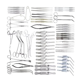 Ensemble chirurgical majeur professionnel en acier inoxydable, collection d'instruments de chirurgie générale, équipement médical réutilisable pour salle d'opération - Product Image 1