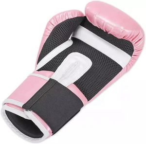 Guantes de Boxeo de Primera Calidad en Oferta, Color Rosa, de Cuero PU, para Entrenamiento Profesional, Sparring, Saco de Boxeo, Guantes de Kickboxing para Adultos, Pakistán - Product Image 4