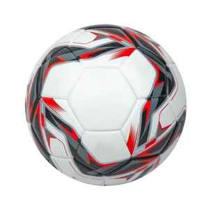 Ballon de football d'entraînement en PVC épais avec vessie en caoutchouc, sérigraphié et cousu, à haute rétention d'air - Product Image 1