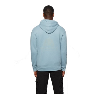 Pull à capuche pour hommes avec logo personnalisé très vendu, léger, décontracté, coton mélangé, polaire, technique délavée, saison d'hiver - Product Image 5