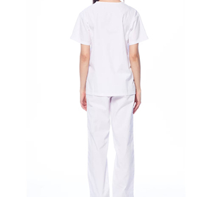 Ensemble de blouses médicales bleues pour femmes, col en V, coupe ajustée personnalisée, veste de travail médicale, uniforme de mode, ensembles d'uniformes médicaux, uniforme d'infirmière - Product Image 2