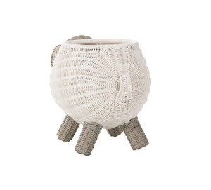 Handmade Sheep Shaped Woven <b>Storage</b> Basket for Nursery, Kids Toy Organizer <b>Bin</b>, Decorative Wicker Animal Basket from Vietnam - Product Image 6
