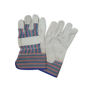 Guantes de Trabajo de Cuero Vacuno al por Mayor, Resistentes y de Alta Resistencia, Guantes de Protección para Manos, Talla Grande, Guantes de Seguridad para Almacenes - Product Image 2