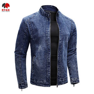 Chaqueta Vaquera Personalizada de Primera Calidad Ryan Pro Gear para Hombre, Cierre de Botones, Acolchada, de Secado Rápido, Cuello Alto - Product Image 1