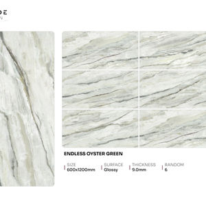 Azulejos de porcelana brillante de diseño de alta gama, tamaño 600x1200, azulejos grandes para pisos y paredes para proyectos de interiores de lujo - Product Image 1