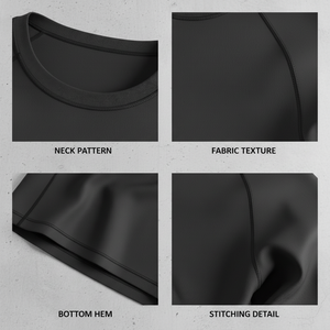 Producto Más Vendido: Camiseta Deportiva de Compresión para Hombre, Diseño 2026, Transpirable, en Cantidad al por Mayor - Product Image 6