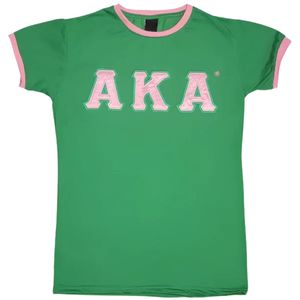 Camiseta Verde Clásica de Satén con Letras Estampadas para Mujer, Top Gráfico Casual de Manga Corta, Ropa de Moda para Uso Diario, Prenda Elegante - Product Image 1