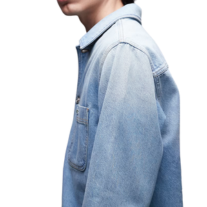 เสื้อเชิ้ตยีนส์ผู้ชายสไตล์ลำลอง สวมใส่สบาย ระบายอากาศได้ดี ผ้าฝ้ายไม่เป็นขุย ปรับแต่งได้ ขายส่ง - Product Image 2