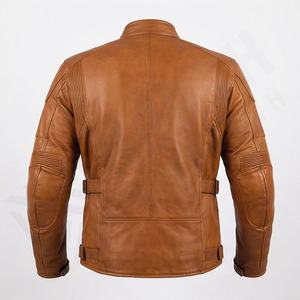 Veste de moto en cuir véritable pour homme de qualité supérieure, nouvelle arrivée, vestes de moto d'hiver, protections amovibles, personnalisables - Product Image 2