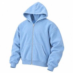 Sweat à capuche zippé Y2K pour homme, capuche amovible, broderie graphique, coupe classique, unisexe, streetwear, personnalisable, vente en gros, faible MOQ, automne - Product Image 4