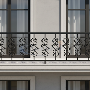 Barandilla de Balcón Moderna de Hierro Fundido Resistente, Rejilla de Seguridad sin Marco, Resistente al Agua, al Óxido y a los Rayos UV, Pintable, Balaji 5 - Product Image 1