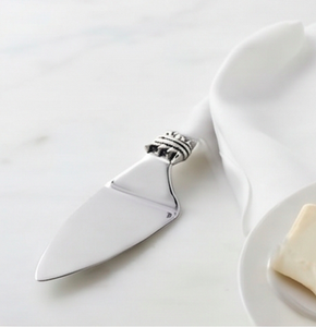 Stainless Steel Cake Knife With Fleur De Lis Handle Non Stick Triangle Blade Dishwasher Safe Perfect For Wedding Use And Parties - Product Image 2