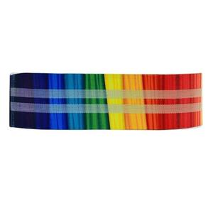 Custom Printed Tie Dye <b>Exercise</b> <b>Band</b> Heavy Duty Woven Cotton Latex Booty Resistance Loop <b>Bands</b> Non Roll Glute Thigh <b>Band</b> - Product Image 6