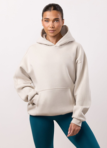 Sweat-shirt à capuche de luxe surdimensionné pour femme, léger et décontracté, idéal pour l'entraînement sportif, avec logo personnalisé, haute qualité, collection hiver - Product Image 5